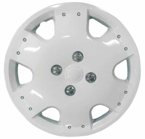 Set of wheel covers WHITE MALLORCA, 14'', 4 pcs.