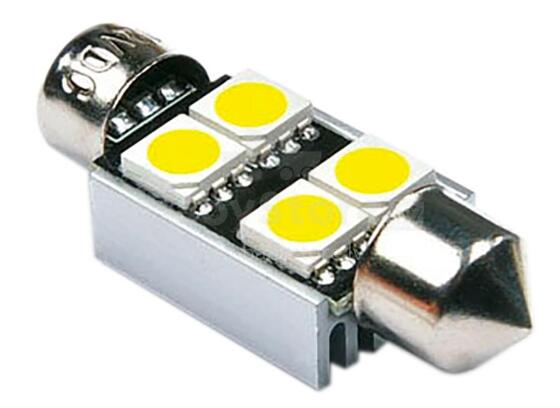 LED spuldze, 1 gab, C5W 36mm Festoon/Canbus, 4SMD