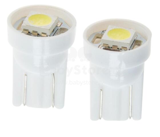 LED bulbs, 2 pcs., W5W T10, 1SMD