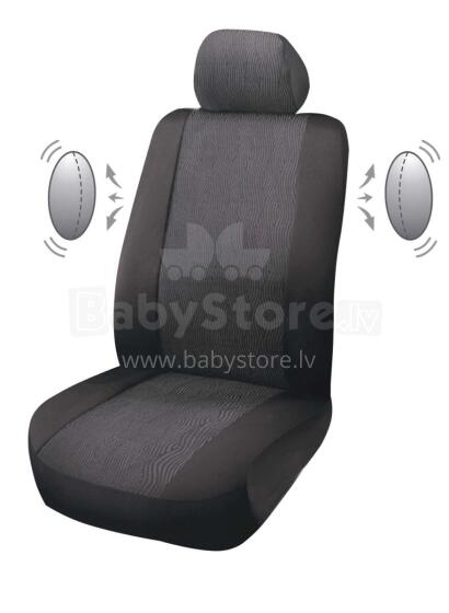 Car seat cover set COMFORT TRIS, black