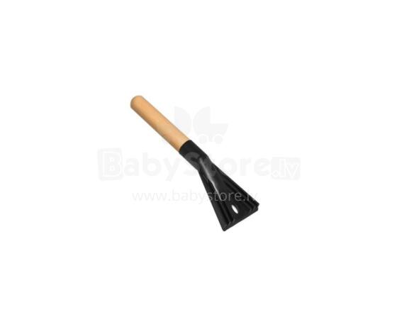 Ice scraper with wooden handle, 33cm