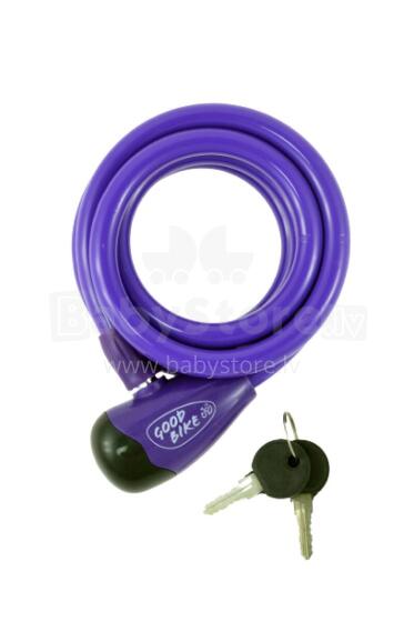 Cable lock SECURITY LOCK, Ø12x1000mm, violet