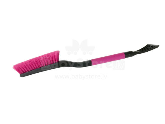 Sniega birste ar ledus skrāpi ICE-60 PINK, 60cm