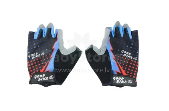 Bicycle gloves STAR, adult, size: XL, black/blue