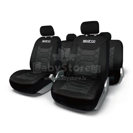 Sparco Universal Seat Cover Set, black/black