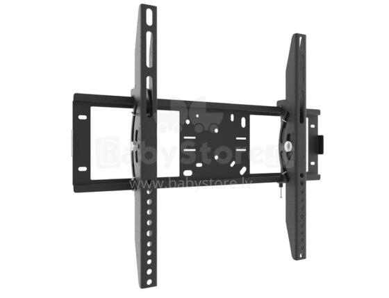 32-52&quot; TV stiprinājums pie sienas 45kg,15° regulējams slīpums, melns