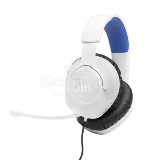 JBL on-ear austiņas ar mikrofonu, balta/zila