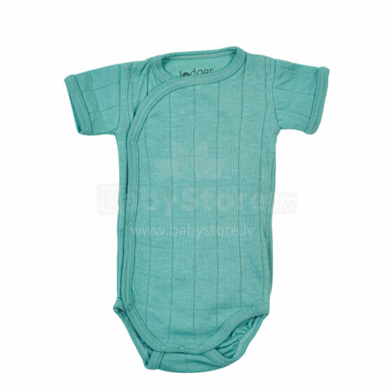 Akcija! Lodger Romper Solid kokvilnas bodijs ar īsām piedurknēm, Duty turquoise, 68cm