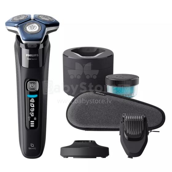 Akcija! PHILIPS Shaver series 7000, Wet&amp; Dry skuveklis (lādējams), melns