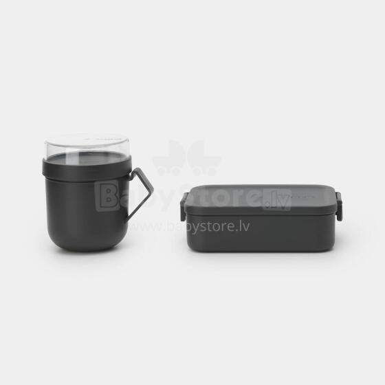 BRABANTIA Make &amp; Take pusdienu komplekts, dark grey