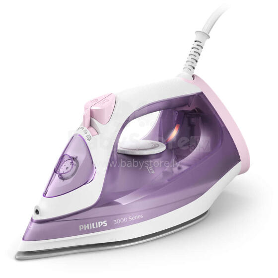 Akcija! PHILIPS 3000 sērijas Tvaika gludeklis, 2000W, violets