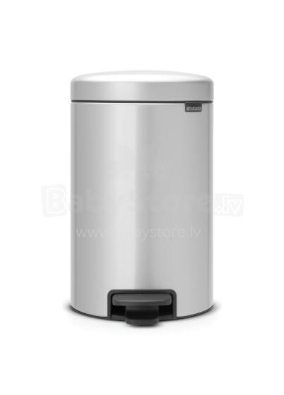 BRABANTIA atkritumu tvertne ar pedāli NewIcon, 12 l, Metallic Grey