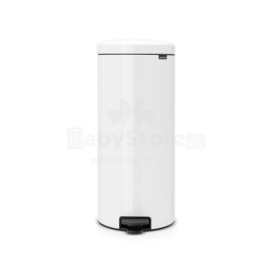 (S) BRABANTIA atkritumu tvertne ar pedāli NewIcon, 30 l, White