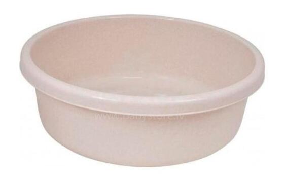 Round bowl 9L beige