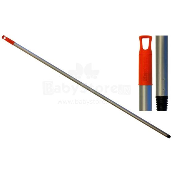 Brush handle 120cm grey/orange