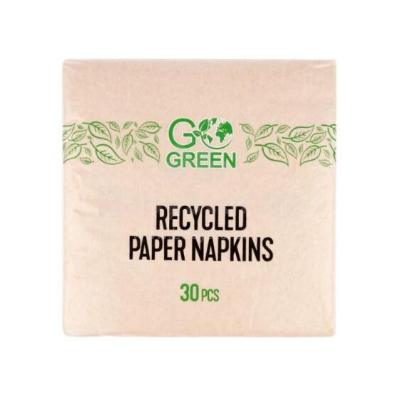 Recycled paper napkins Go Green