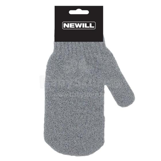 Scrubbing mitt light grey