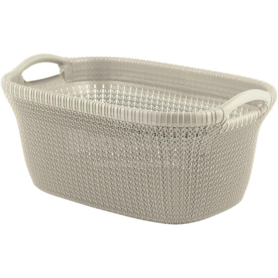 Laundry basket Knit 40L 59,5x38,5x27cm white 