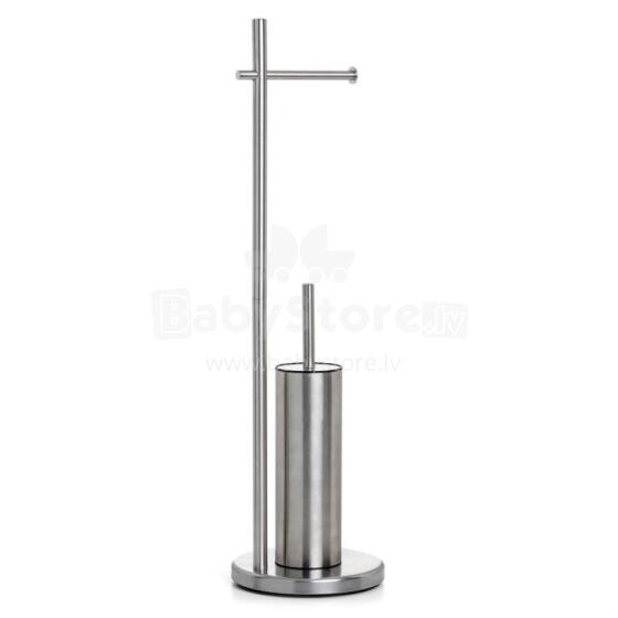 Toilet paper and toilet brush holder Satin stainless steel