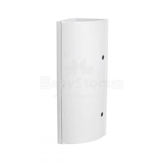 Corner bathroom cabinet white