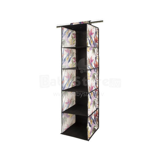 Organizators iekarināms ar 5 plauktiem 30x30x120cm Floral Beauty