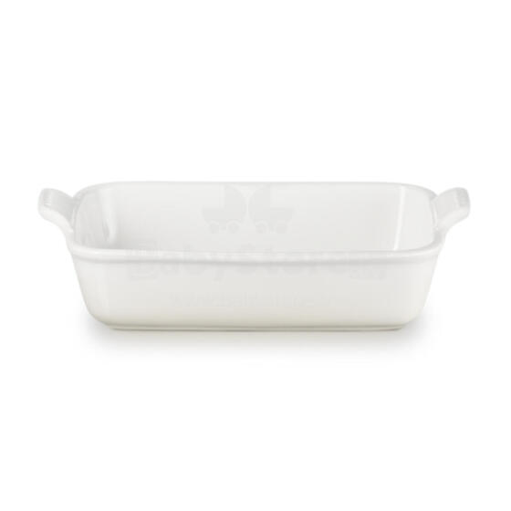 Le Creuset Cepamtrauks taisnstūra Heritage akmens masas 26x19cm / 2,4L balts