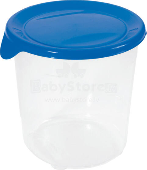 Food container round 1L Fresh&amp;amp;Go blue