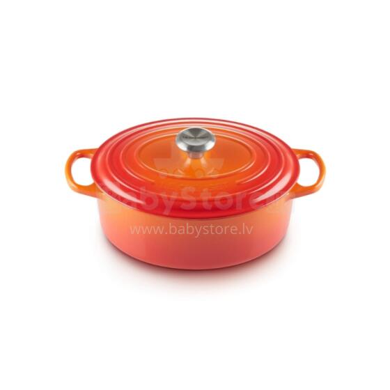 Le Creuset Кастрюля чугунная овальная 27см/4,1л оранжевый