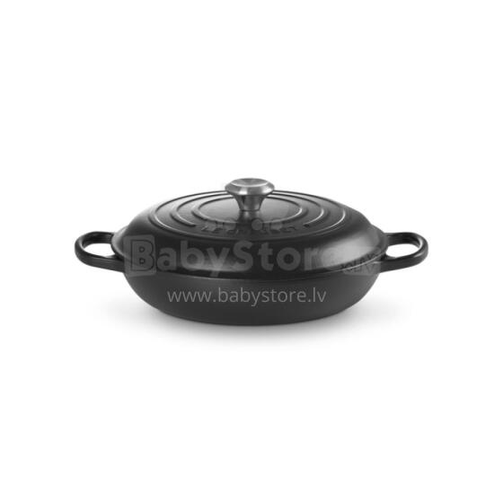 Le Creuset Ketaus seklus puodas 30cm / 3,5L matinis juodas