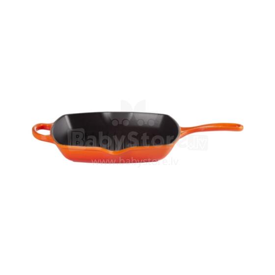 Le Creuset Ketaus grilio keptuvė kvadratinė 26x26cm oranžinė