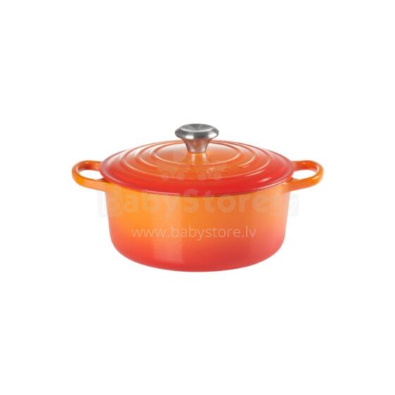 Le Creuset Чугунная круглая кастрюля &Oslash;24 см / 4,2 л оранжевая