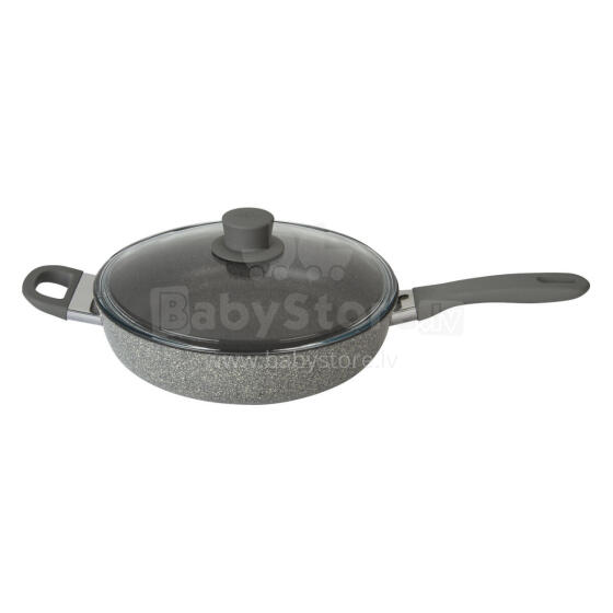 Deep frying pan with Murano lid &Oslash;28cm/4,5mm