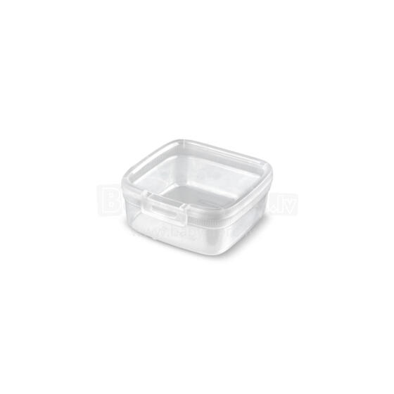 Food storage container square 0,9L Snap Box transparent