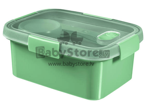 Food container Lunch Kit rectangle 1,2L Smart Eco To Go 20x15x9cm soft green