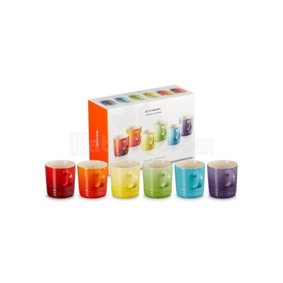 Le Creuset Mug set of 6 stoneware 350ml in different colours