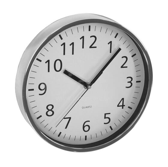 Wall clock &Oslash;25,5cm silver/chrome