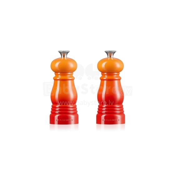 Le Creuset Salt and pepper grinder set 11cm orange