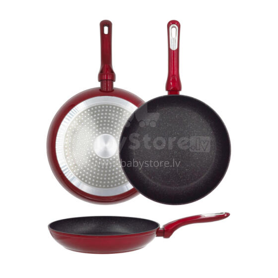 Cosmo frying pan &Oslash;26cm induction red with guard