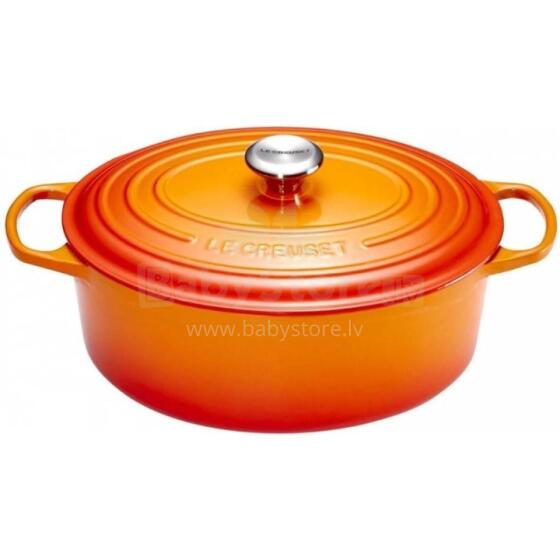 Le Creuset Čuguna katls ovāls 31cm / 6,3L oranžs 