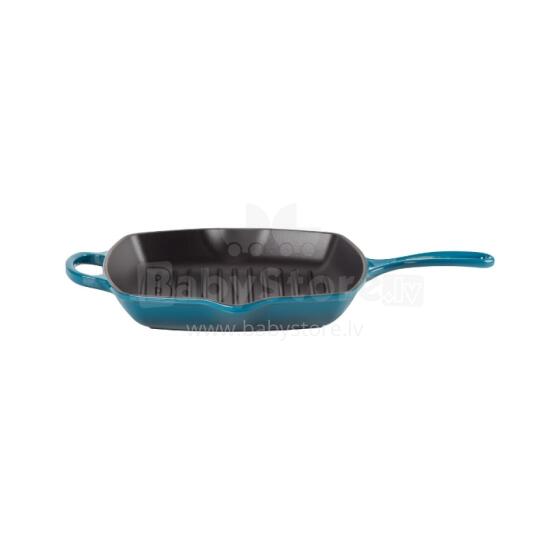 Le Creuset Cast iron grill pan square 26x26cm blue