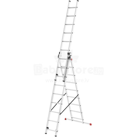 ProfiStep Combi kopėčios / aliuminis / 3x12 laiptelių