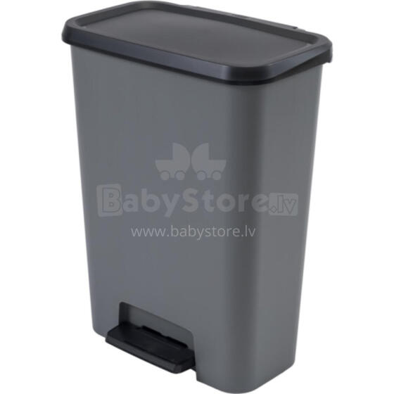 Compatta Duo 23+23L dark grey/black Pedal bin