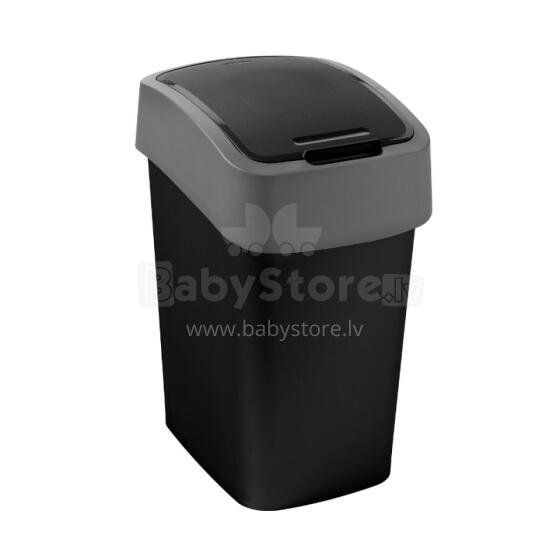 Atkritumu spainis Flip Bin 9L melns/sudraba