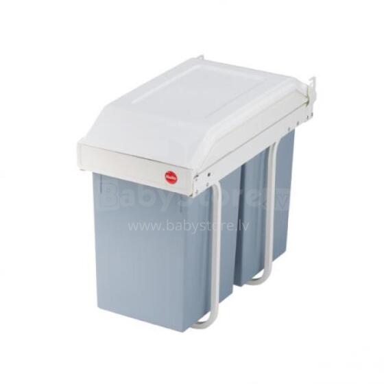 Recessed waste bin Multi-Box duo L / 2x14L / white