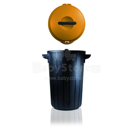 Waste bin Ecosolution 35L 42,5x37,5x54cm dark grey/yellow