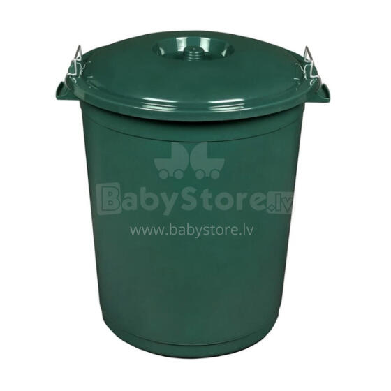 Waste bin Hugo 70L Mega &Oslash;55x60,5cm dark green