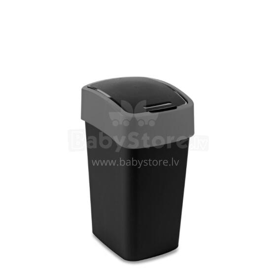 Waste bucket Flip Bin 25L black/silver