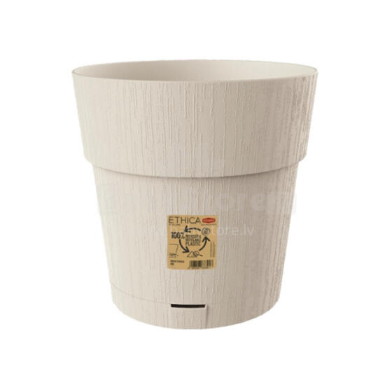 Flower pot with tray Ethica &Oslash;30x29cm white