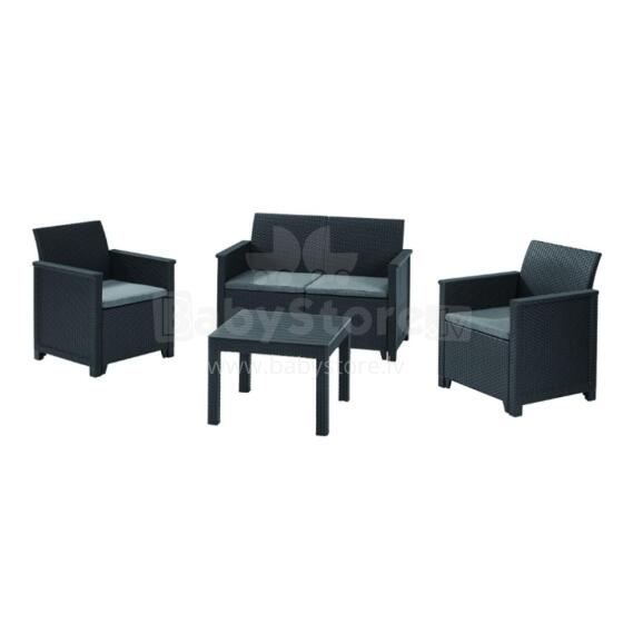 Garden furniture set Elodie 2 Seater Sofa Set with table Classic grey