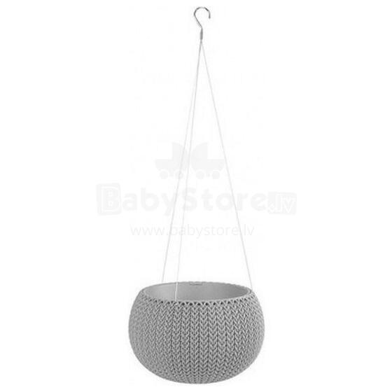 Flowerpot Cozy S With Hanging Set light grey